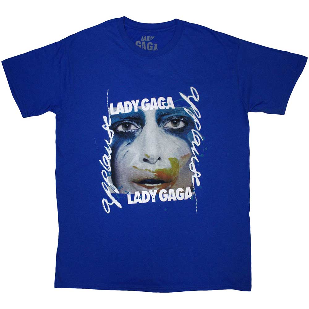 Tričko Lady Gaga - Artpop Facepaint, Unisex,Modrá,XXL