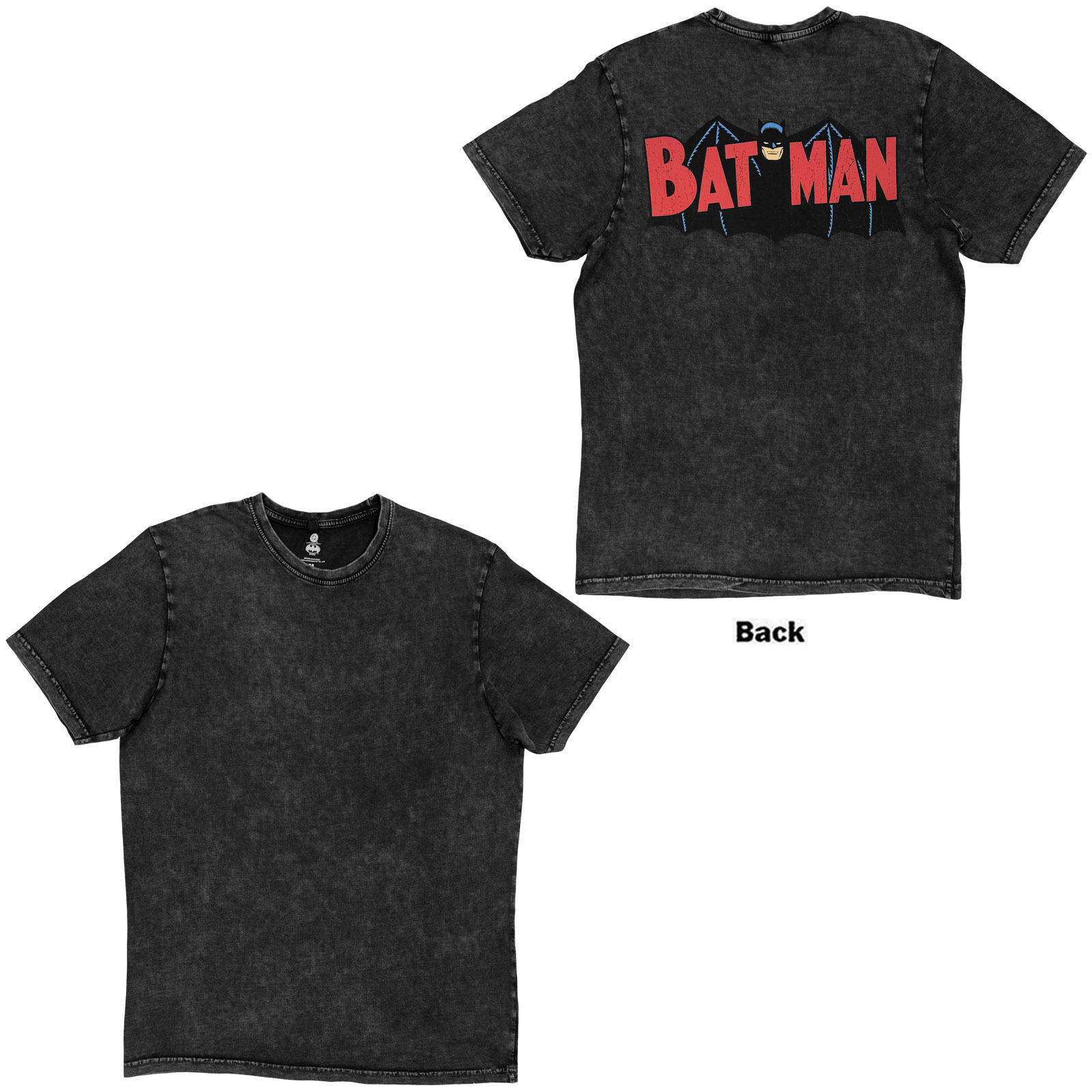 The Batman – Batman Classic… (Šedá, Stone Wash T-Shirt) (Tričko)