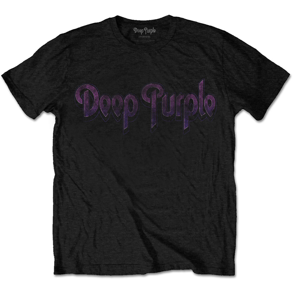 Tričko Deep Purple - Vintage Logo, Unisex,Čierna,XXL