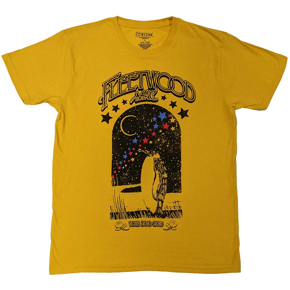 Tričko Fleetwood Mac - Tour 2018 - 2019 Penguin, Unisex,Žltá,XXL