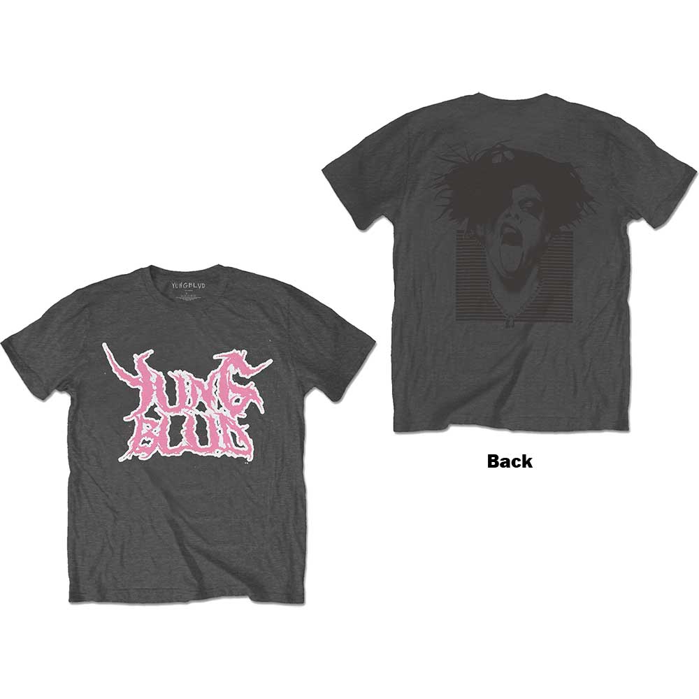 Tričko Yungblud - DEADHAPPY Pink, Unisex,Šedá,XL