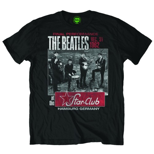 Tričko The Beatles - Star Club, Hamburg, Unisex,Čierna,XXL