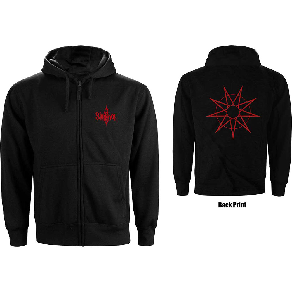 Mikina na zips Slipknot - 9 Point Star, Žena,Čierna,M