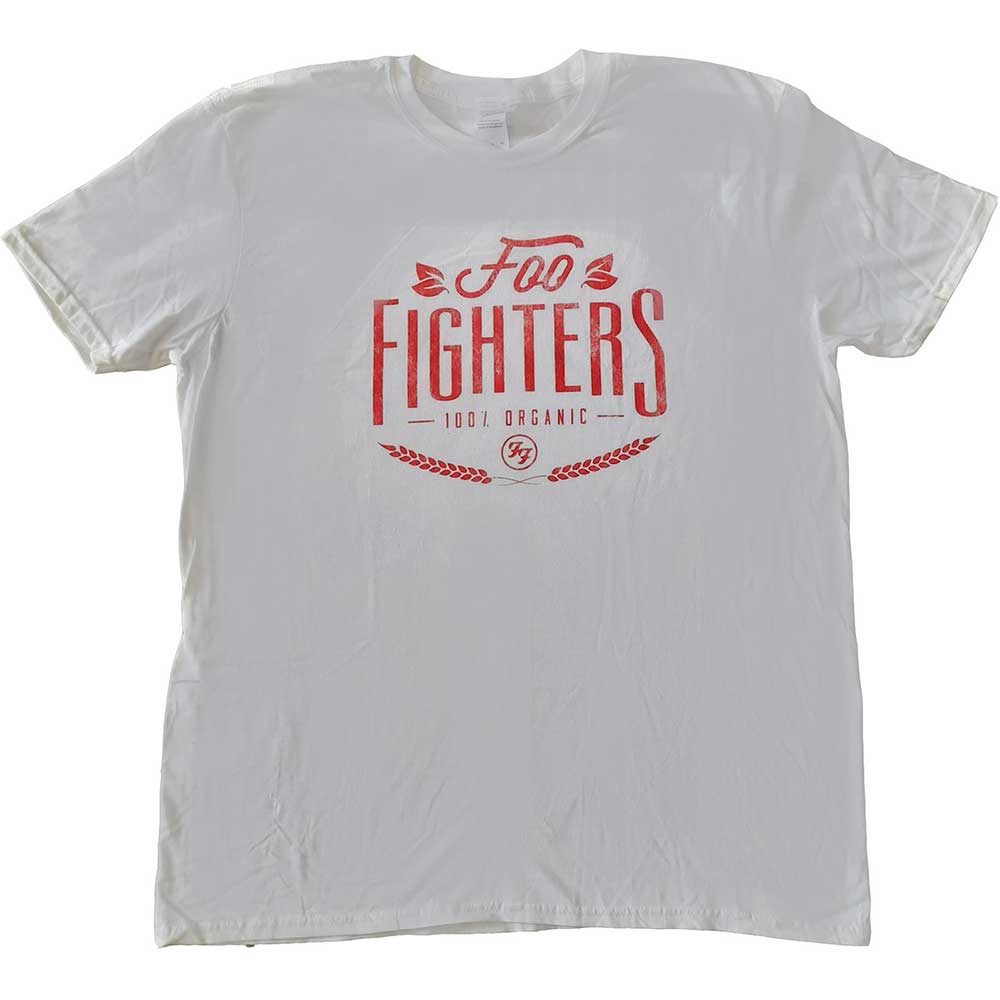 Tričko Foo Fighters - 100% Organic, Unisex,Biela,XXL