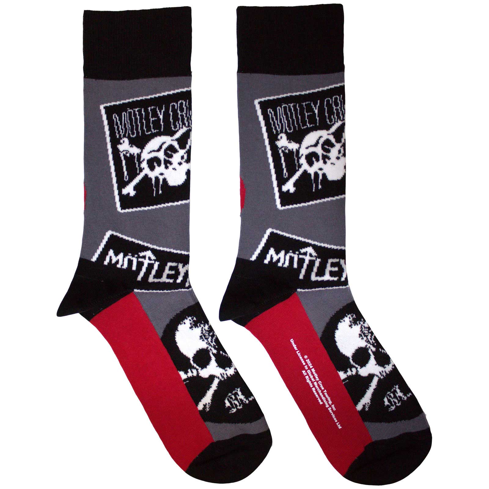 Ponožky Motley Crue - Logos, Unisex,Šedá,UK 7 - 11