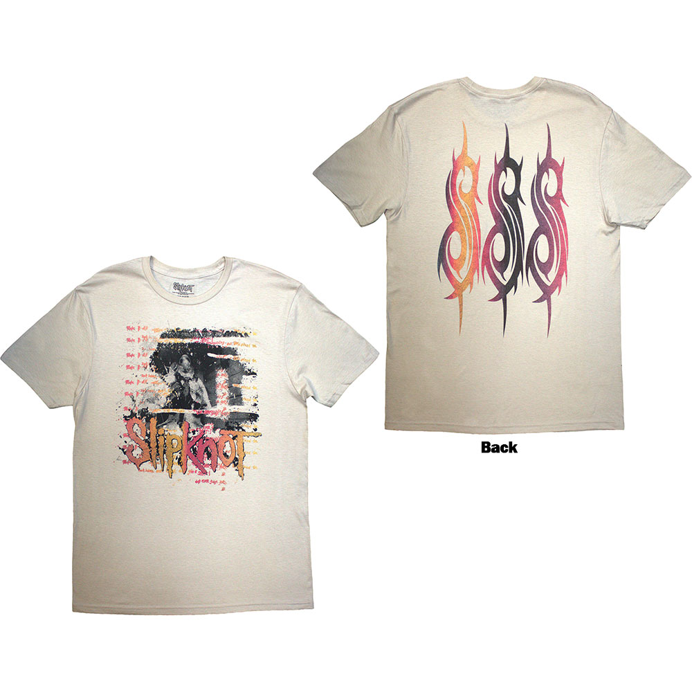 Tričko Slipknot - 25th Anniversary Inlay, Unisex,Natural,XXL