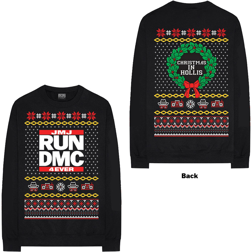 Crewneck Run-DMC - Holiday, Unisex,Čierna,XXL