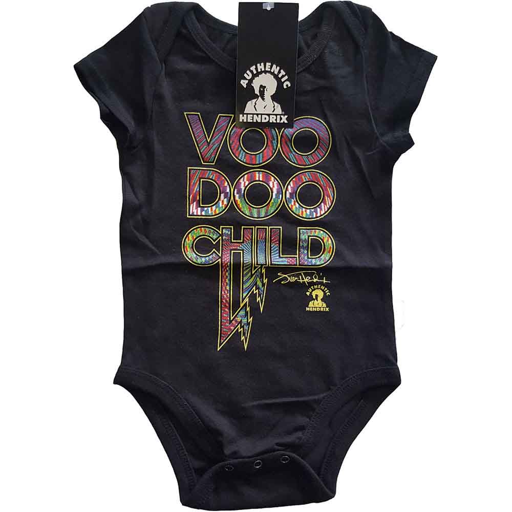 Body Jimi Hendrix - Voodoo Child, Dieťa,Čierna,18 - 24 mes.
