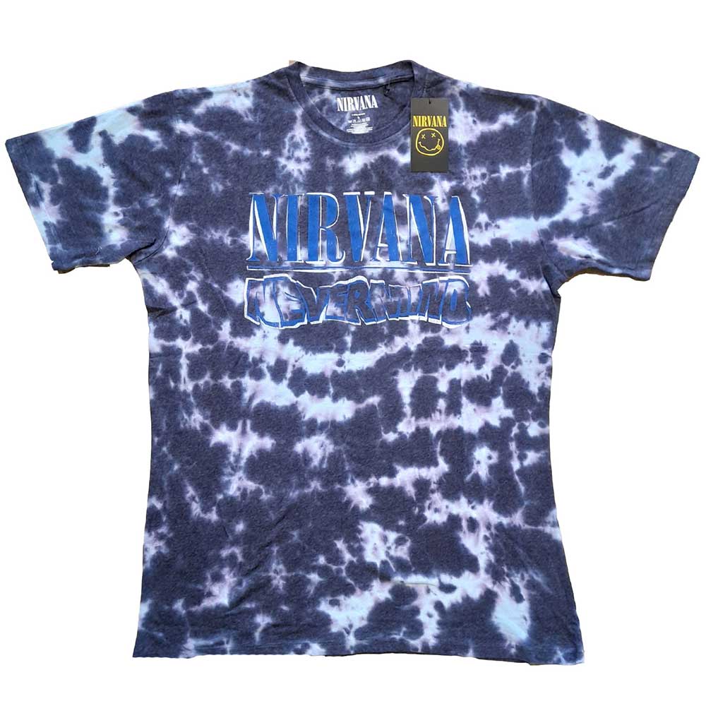 Tričko Nirvana - Nevermind Wavy Logo, Unisex,Fialová,XXL