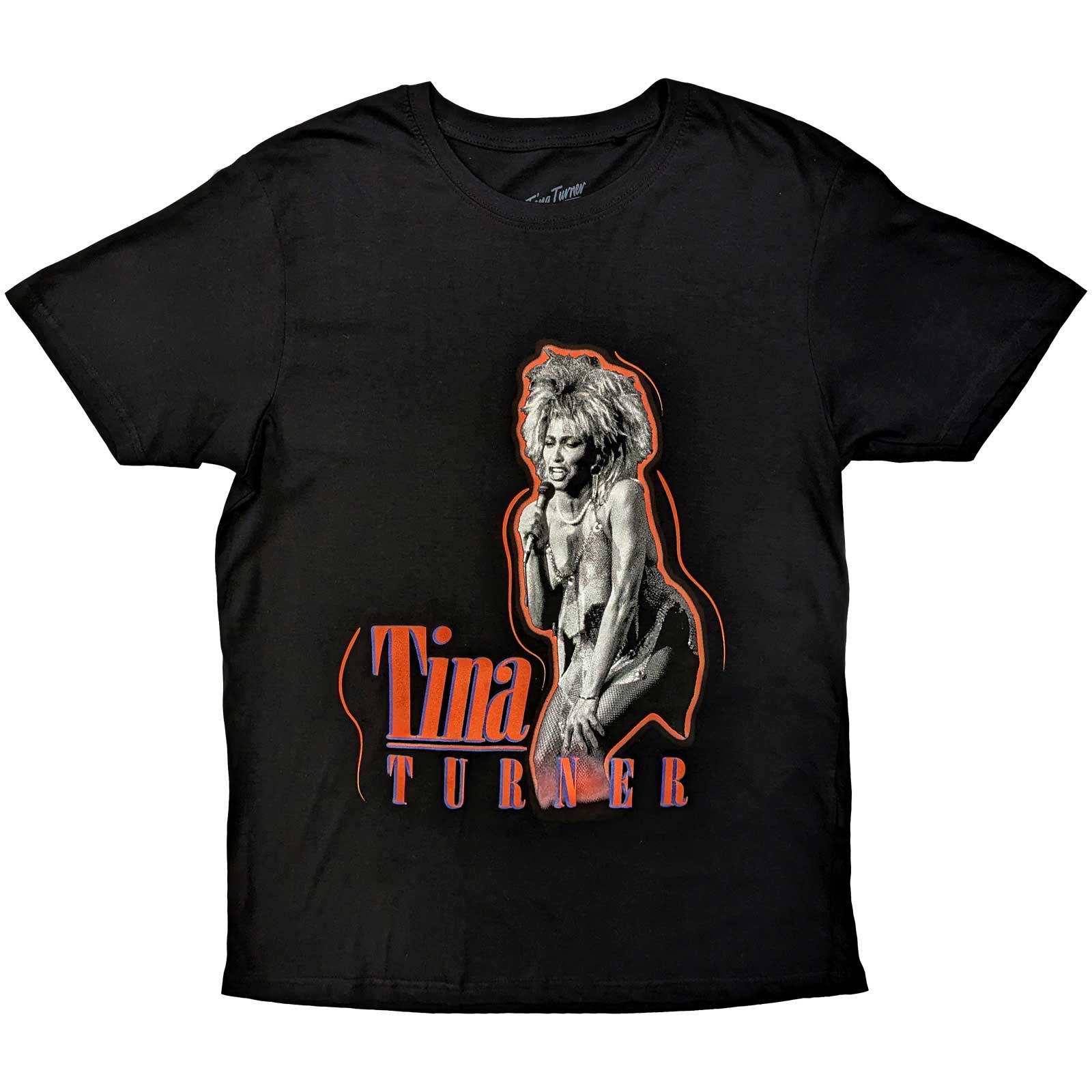 Tričko Tina Turner - Neon, Unisex,Čierna,L