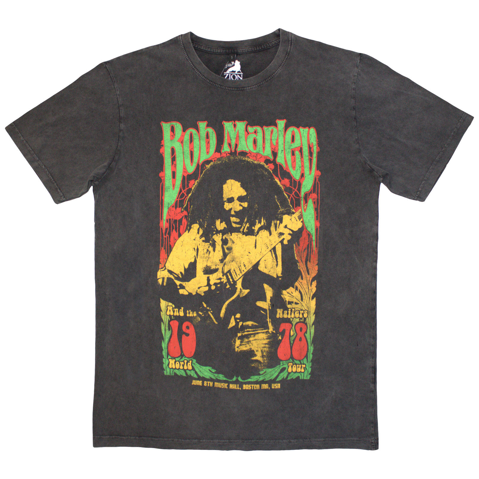 Tričko Bob Marley - 1978, Unisex,Šedá,XL