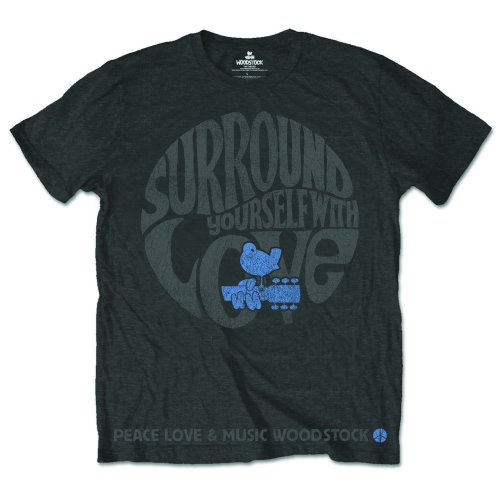 Tričko Woodstock - Surround Yourself, Unisex,Šedá,XXL