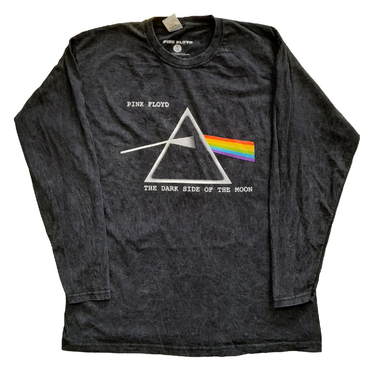Tričko s dlhým rukávom Pink Floyd - Dark Side Of The Moon Courier, Unisex,Čierna,XL
