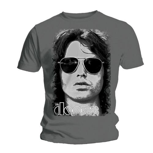 Tričko The Doors - Summer Glare, Unisex,Šedá,L