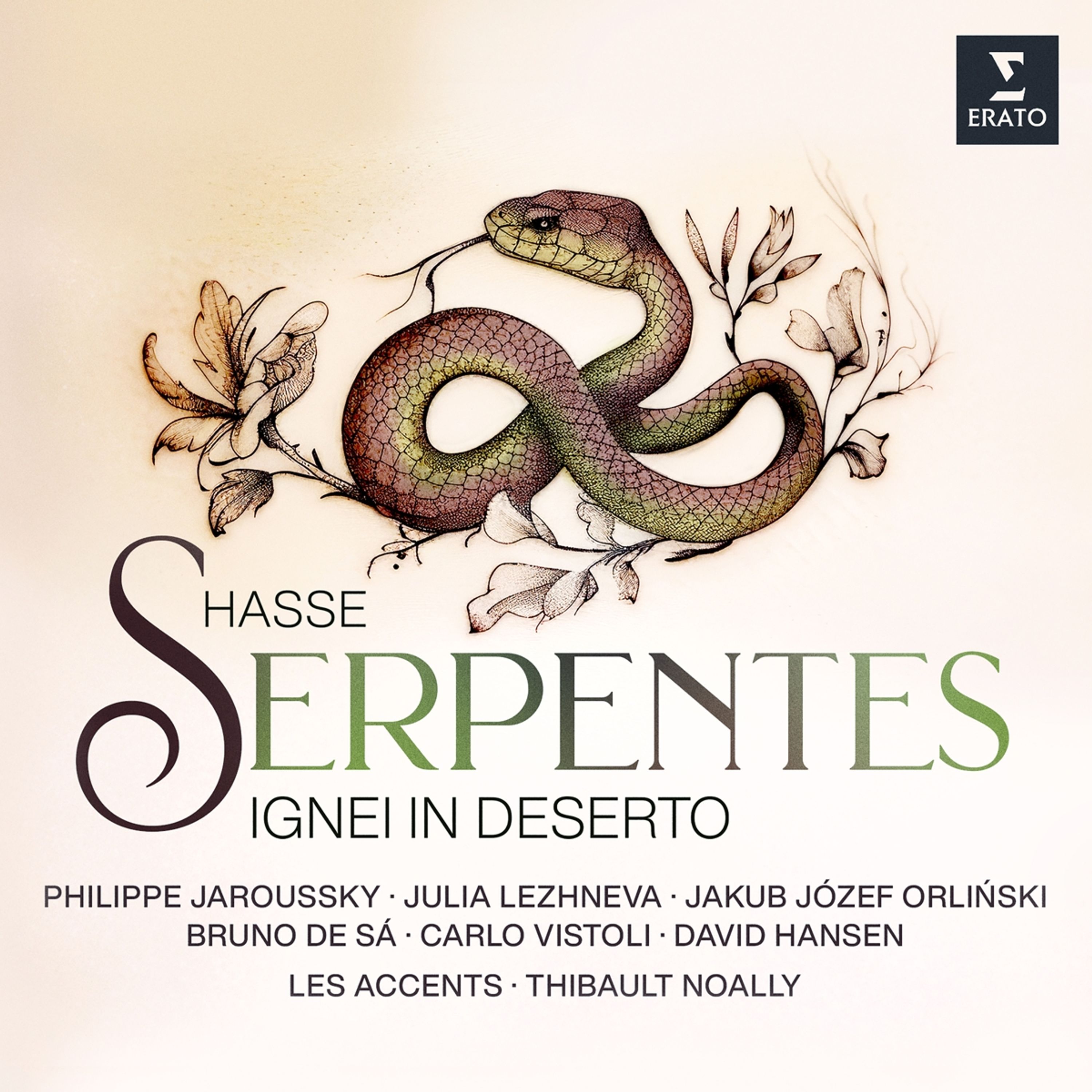 CD Philippe Jaroussky, Jakub Józef Orliński, Bruno de Sá, Julia Lezhneva, Thibault Noally - HASSE: SERPENTES IGNEI IN DESERTO