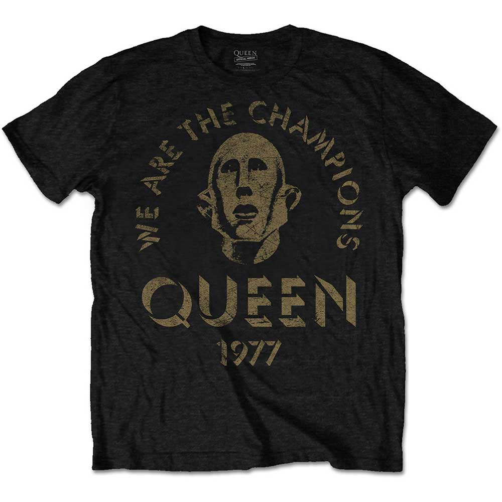 Tričko Queen - We Are The Champions, Unisex,Čierna,XXL