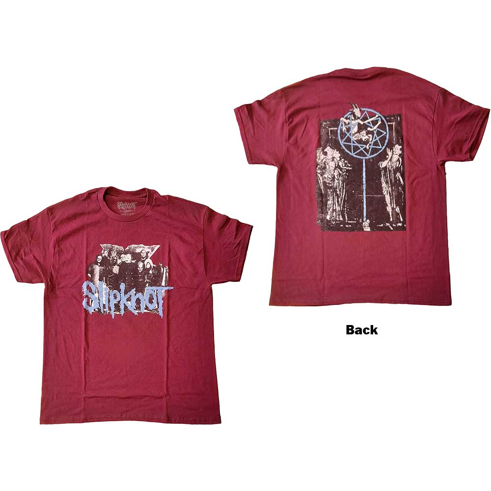Tričko Slipknot - Goat Logo Demon, Unisex,Červená,XXL