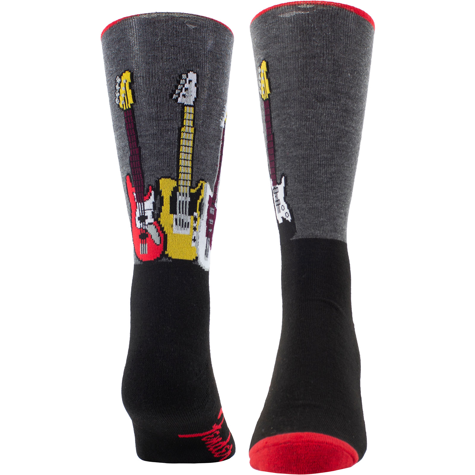 Ponožky Fender - Unisex Crew Socks: Guitars (Black)  (UK Size 6.5 - 11), Unisex,Čierna,Univerzálna