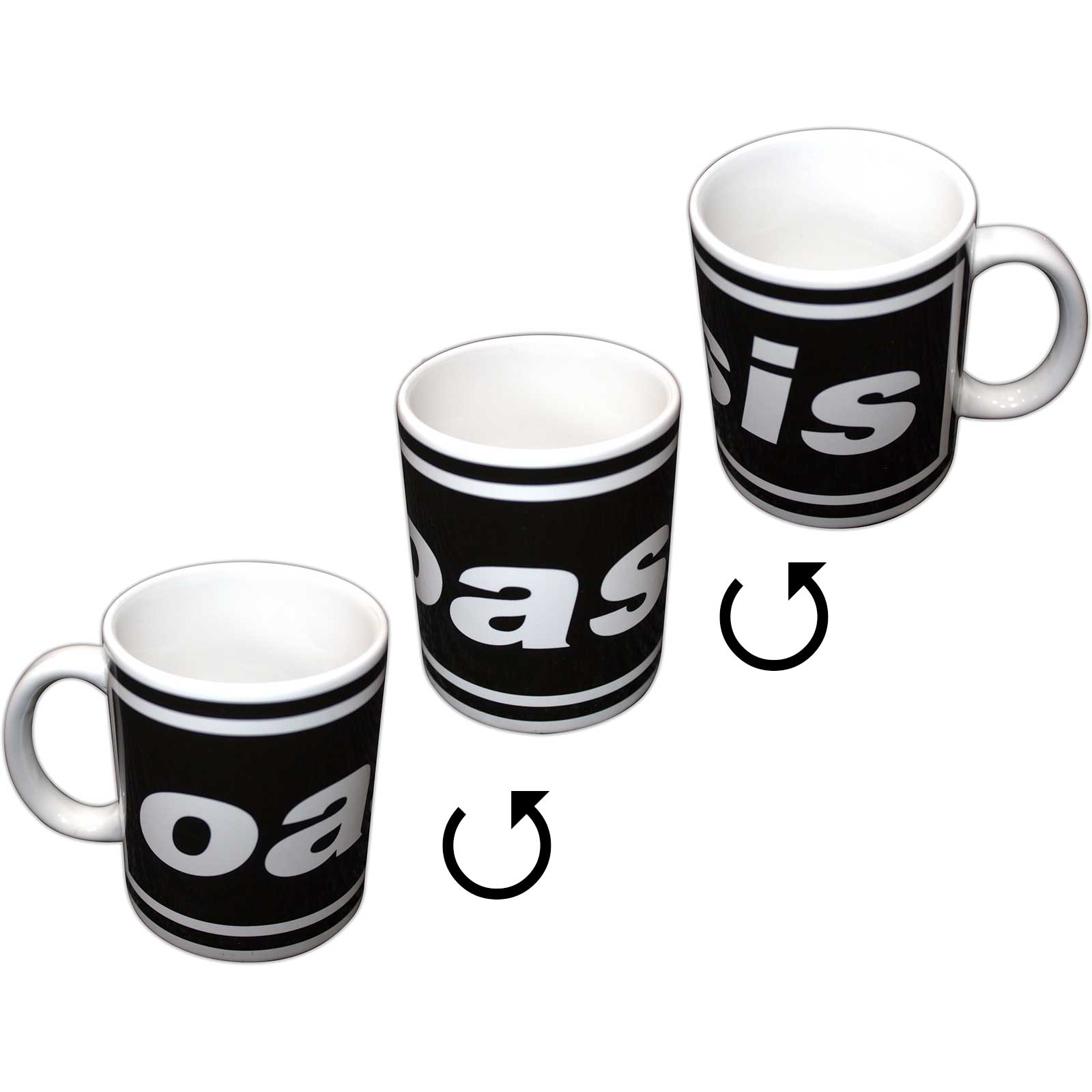 Hrnček Oasis - Classic Logo, Biela,Univerzálna
