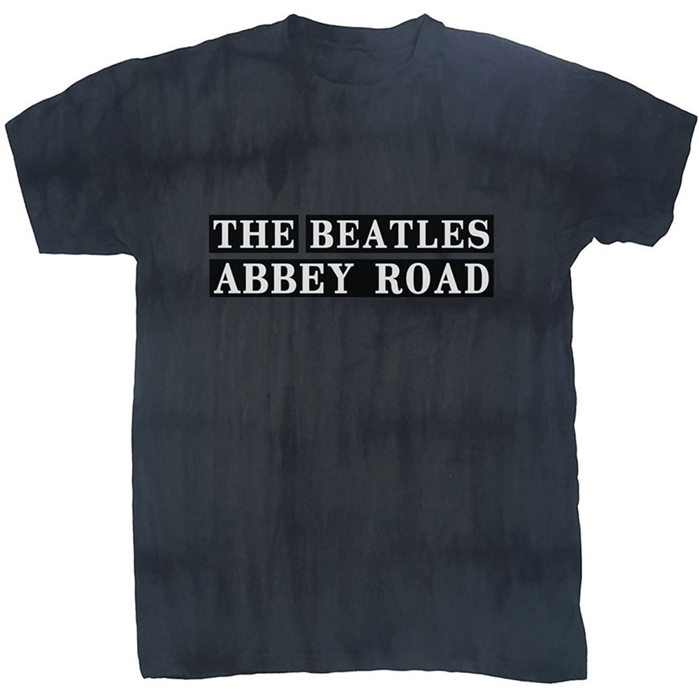 Tričko The Beatles - Abbey Road Sign, Unisex,Čierna,XXL
