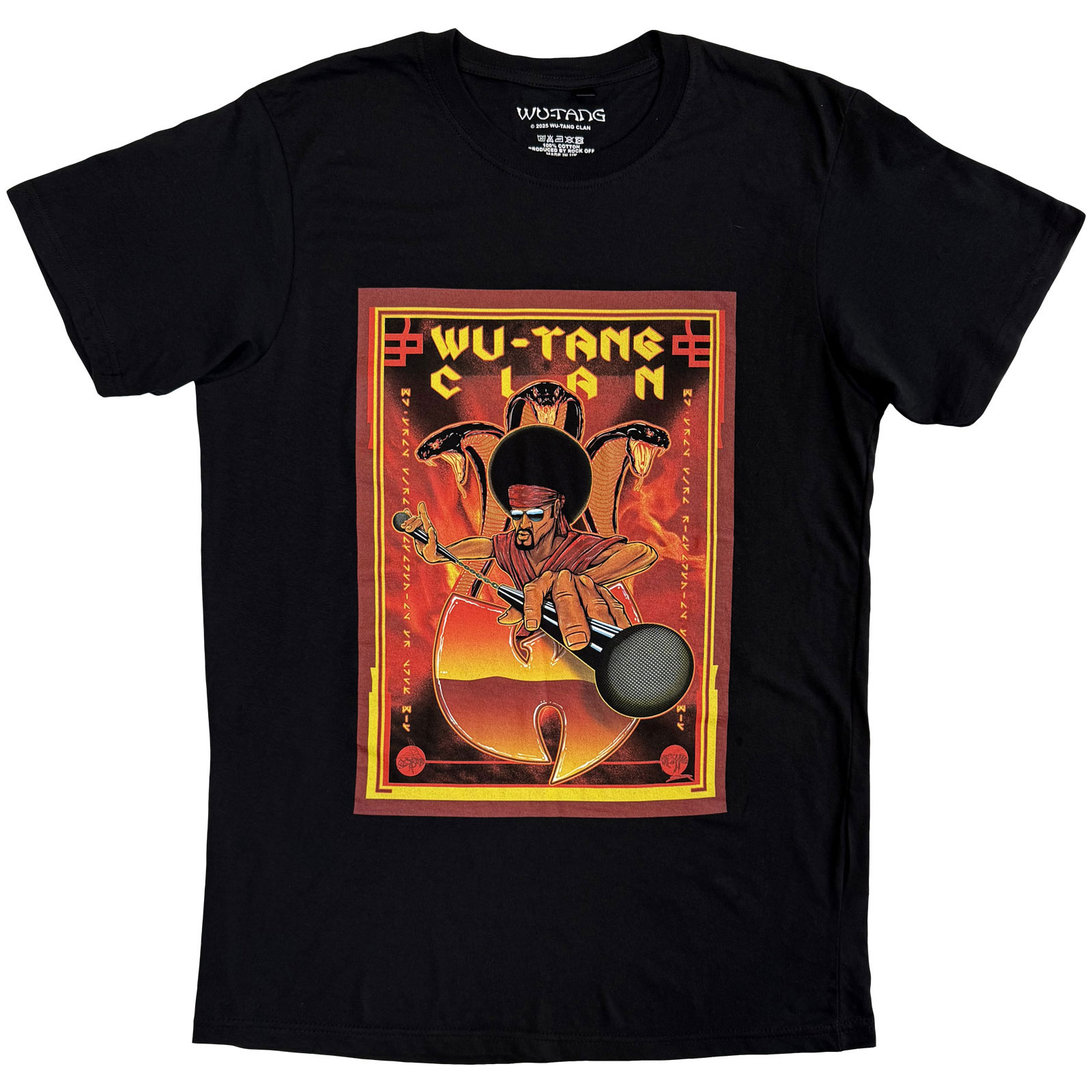 Tričko Wu-Tang Clan - Kung Fu, Unisex,Čierna,XXL