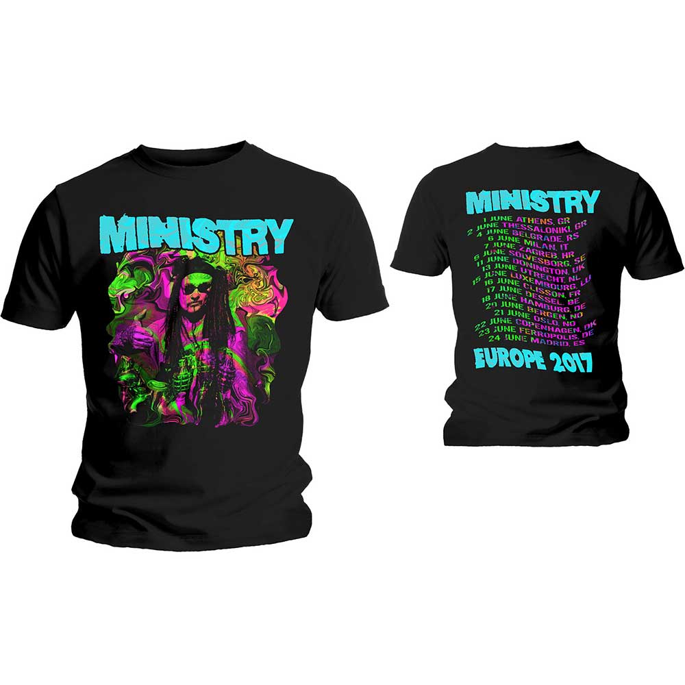 Tričko Ministry - Trippy Al, Unisex,Čierna,S