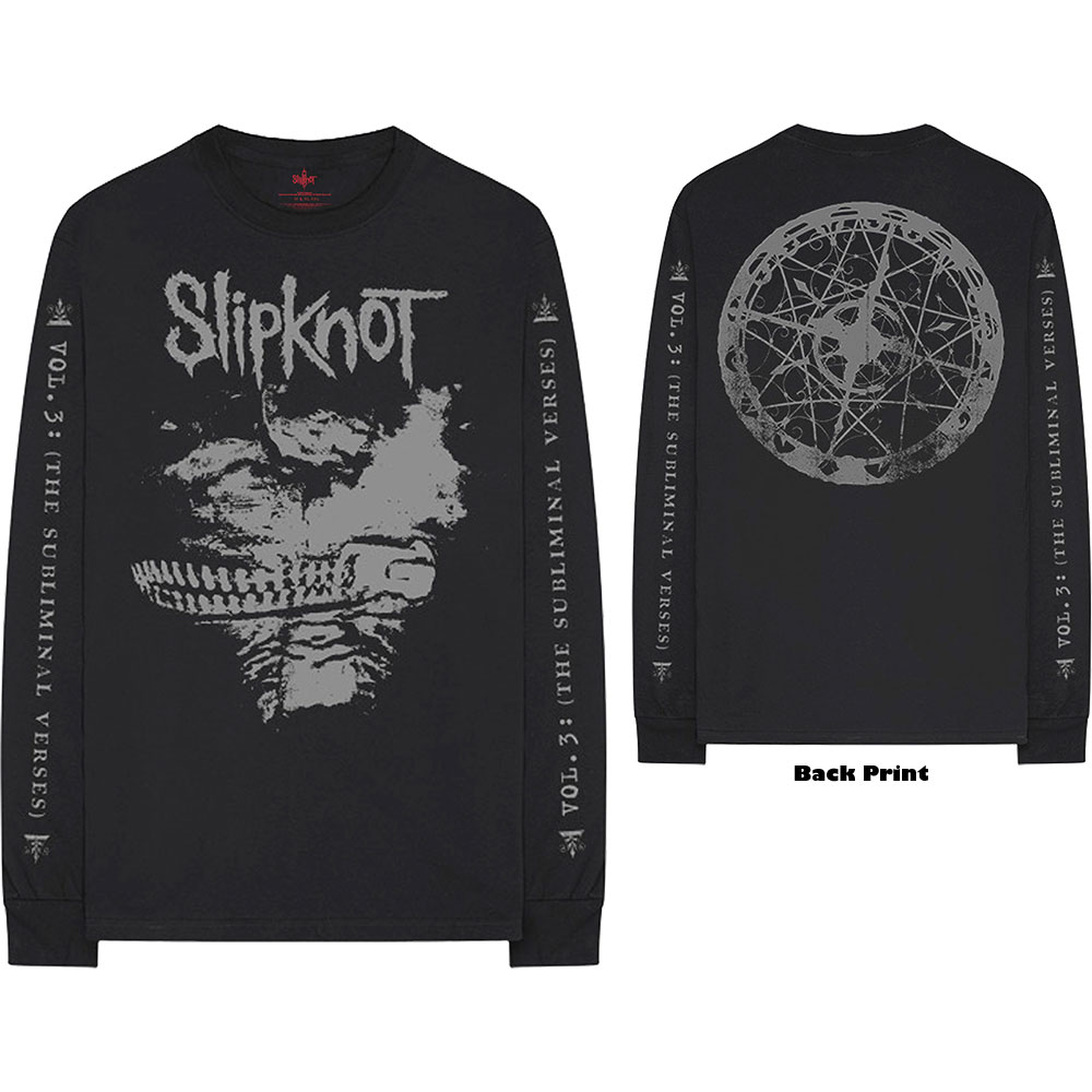Tričko s dlhým rukávom Slipknot - Subliminal Verses, Unisex,Čierna,XL