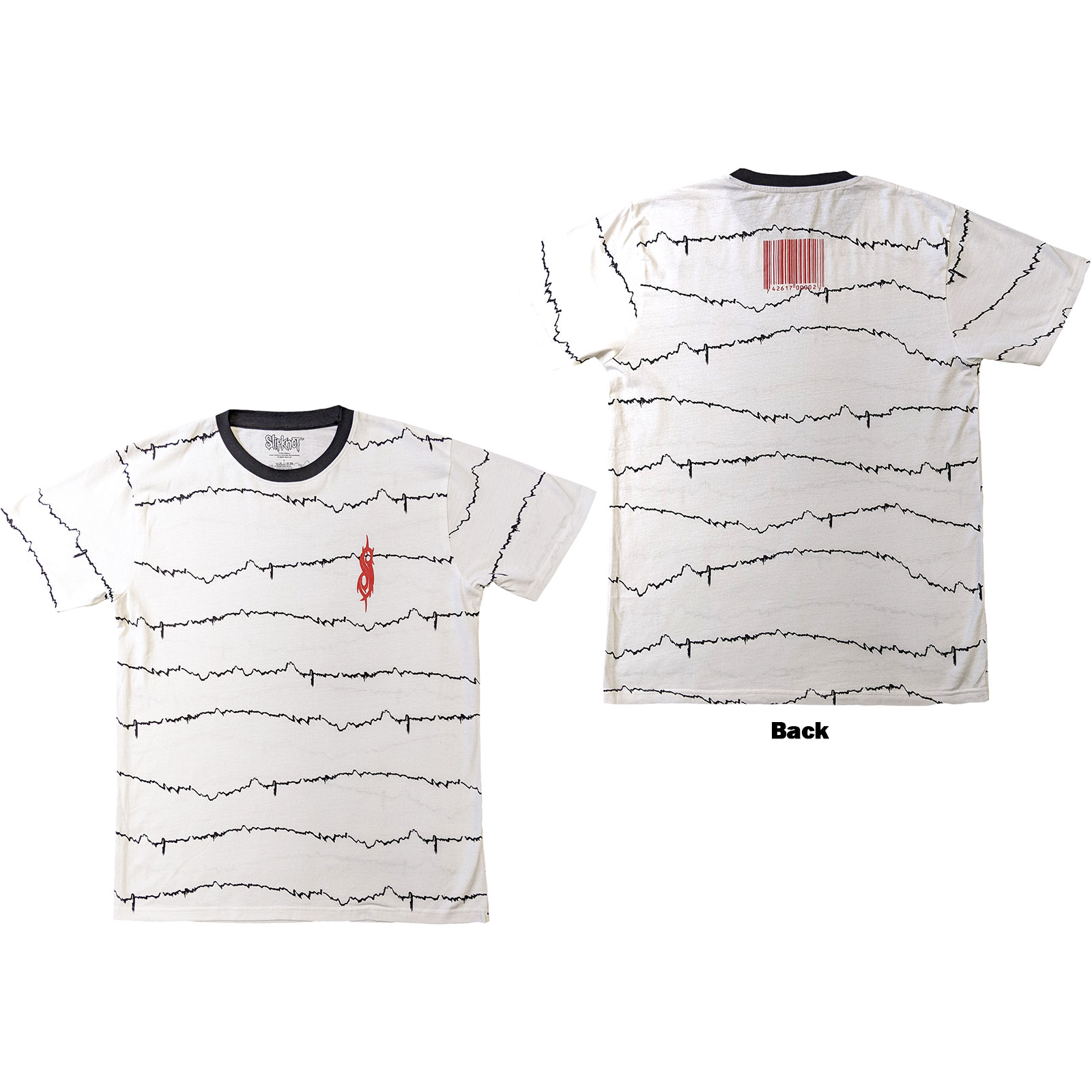 Tričko Slipknot - The End, So Far Tribal-S & Barcode, Unisex,Biela,XXL