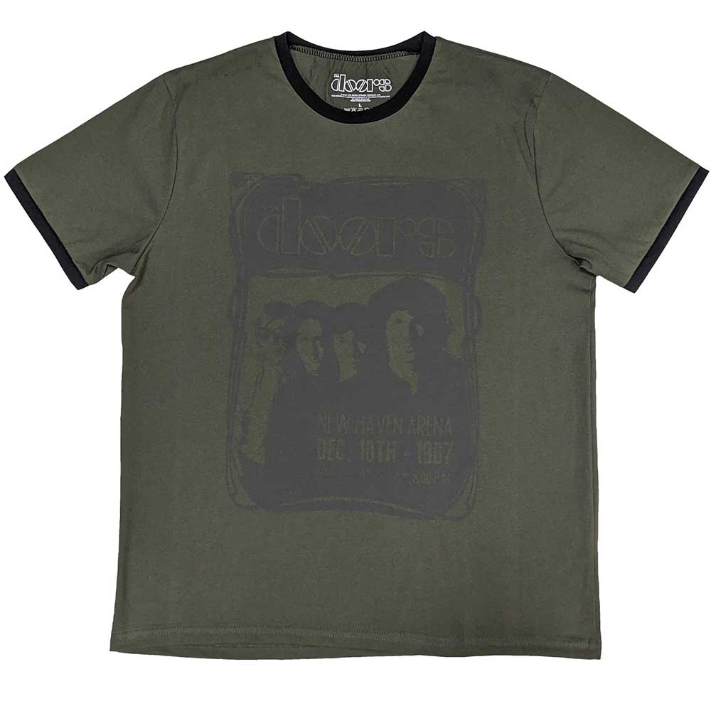 Tričko The Doors - New Haven Frame, Unisex,Zelená,XXL