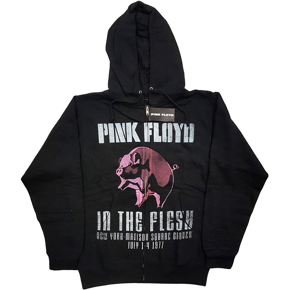 Mikina na zips Pink Floyd - In the Flesh, Unisex,Čierna,XXL