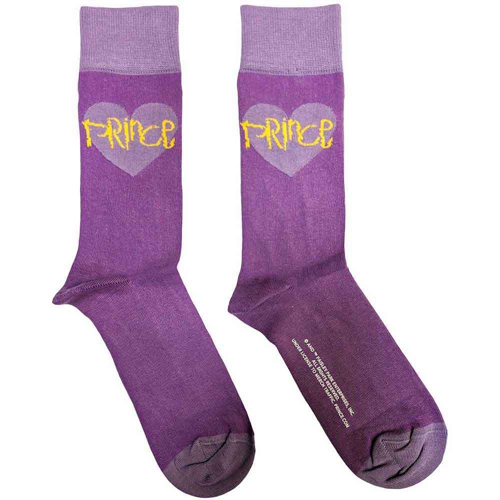 Ponožky Prince - Purple Heart, Unisex,Fialová,UK 7 - 11