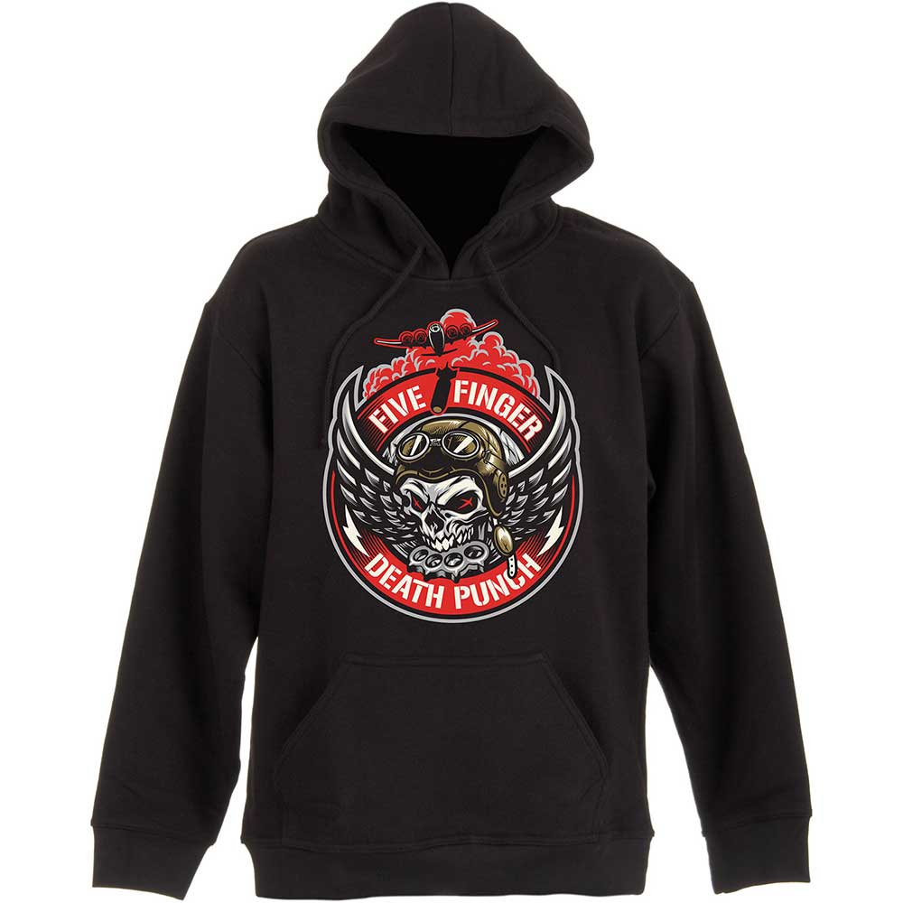 Mikina Five Finger Death Punch - Bomber Patch, Unisex,Čierna,XXL
