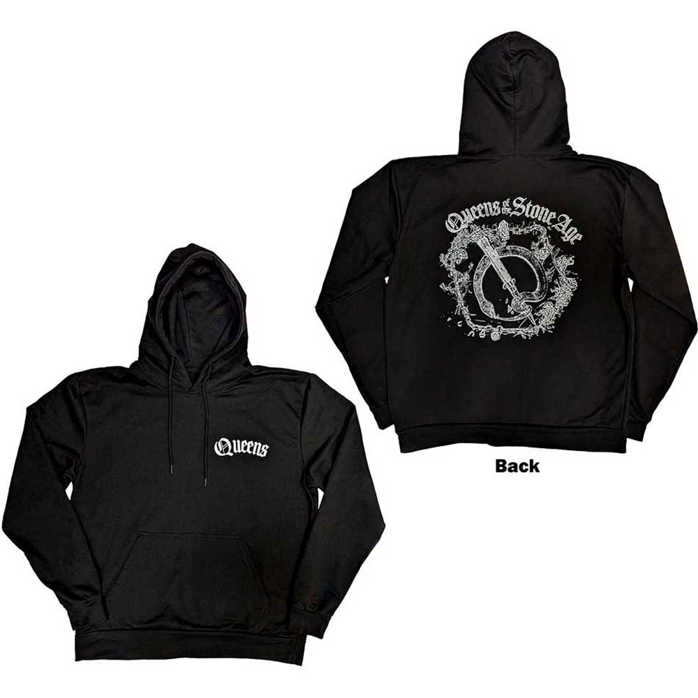 Mikina Queens of the Stone Age - Floral Chains, Unisex,Čierna,XXL