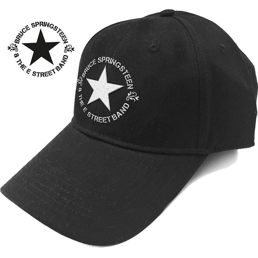 Šiltovka Bruce Springsteen - Circle Star Logo, Unisex,Čierna,Univerzálna