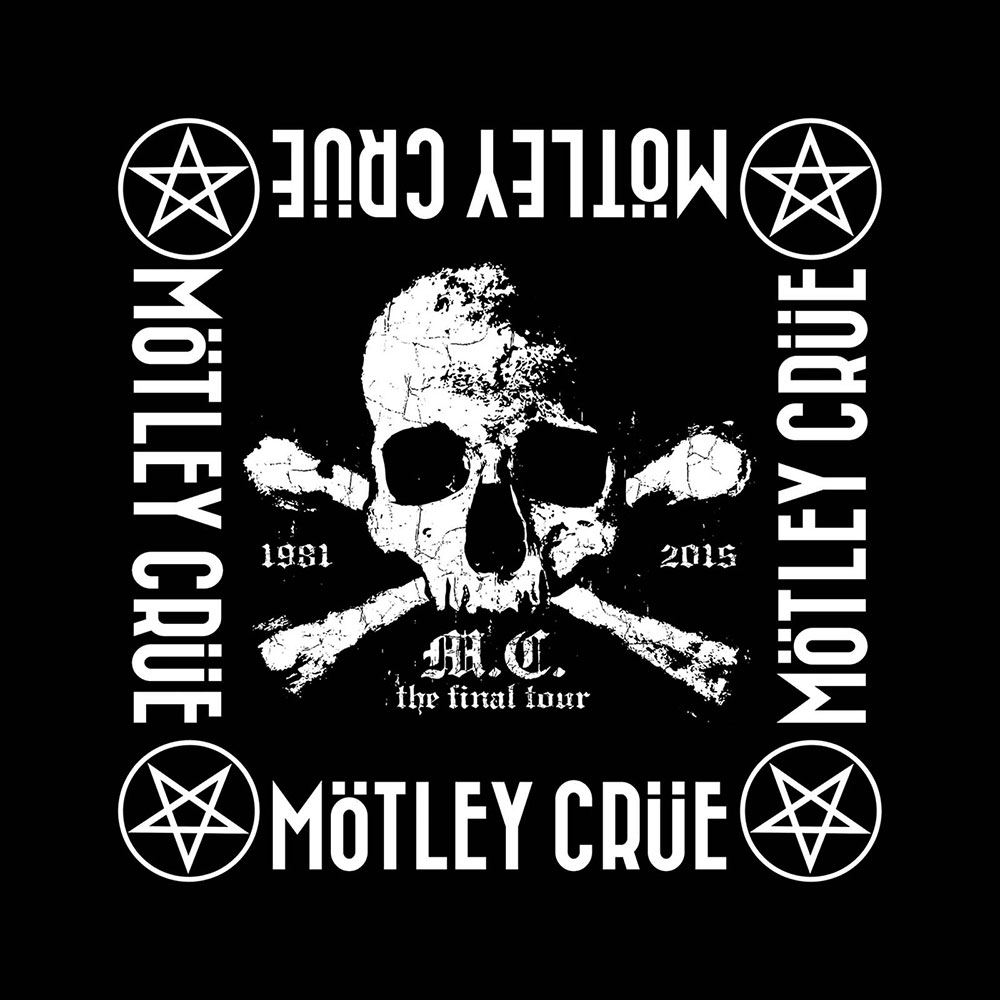 Šatka Motley Crue - The Final Tour, Unisex,Čierna,Univerzálna
