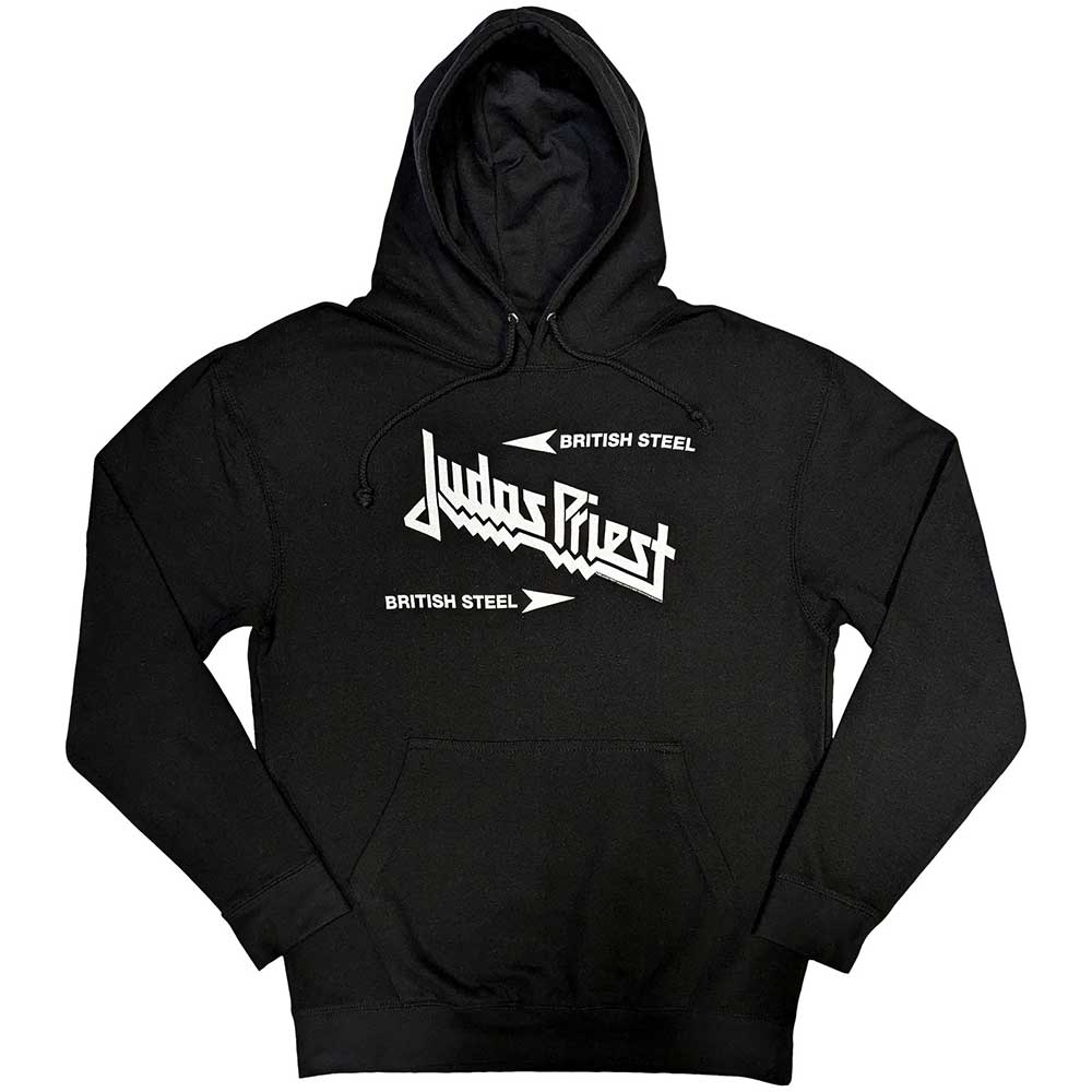 Mikina Judas Priest - British Steel Logo, Unisex,Čierna,XXL