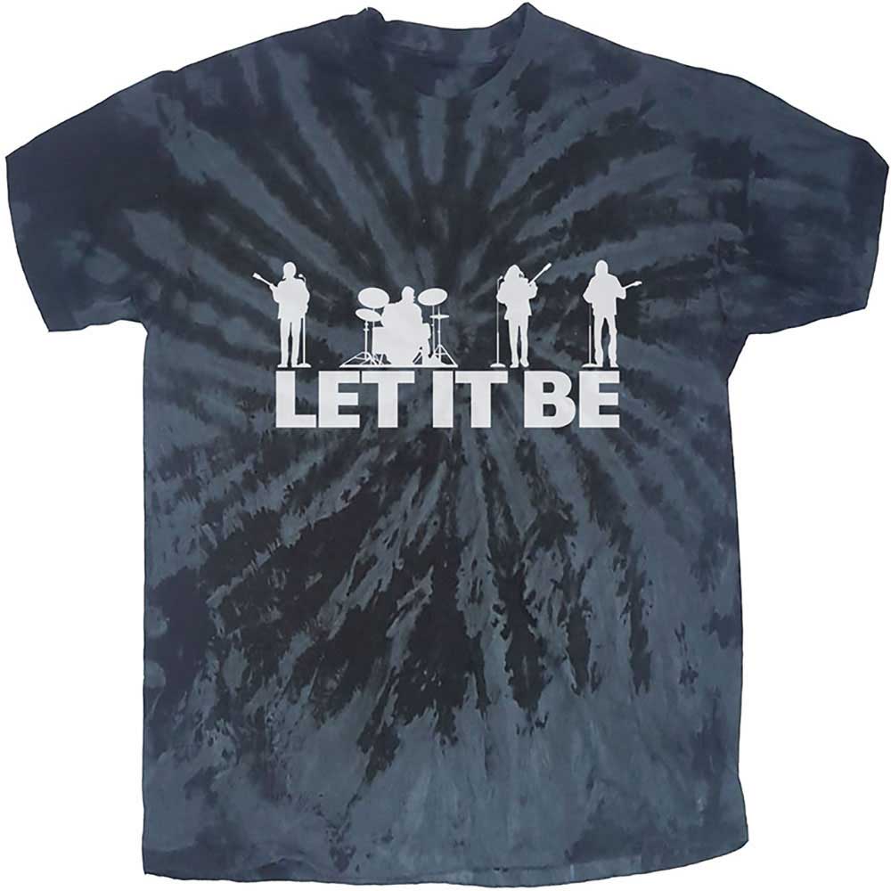 Tričko The Beatles - Let It Be Silhouette, Unisex,Čierna,XXL