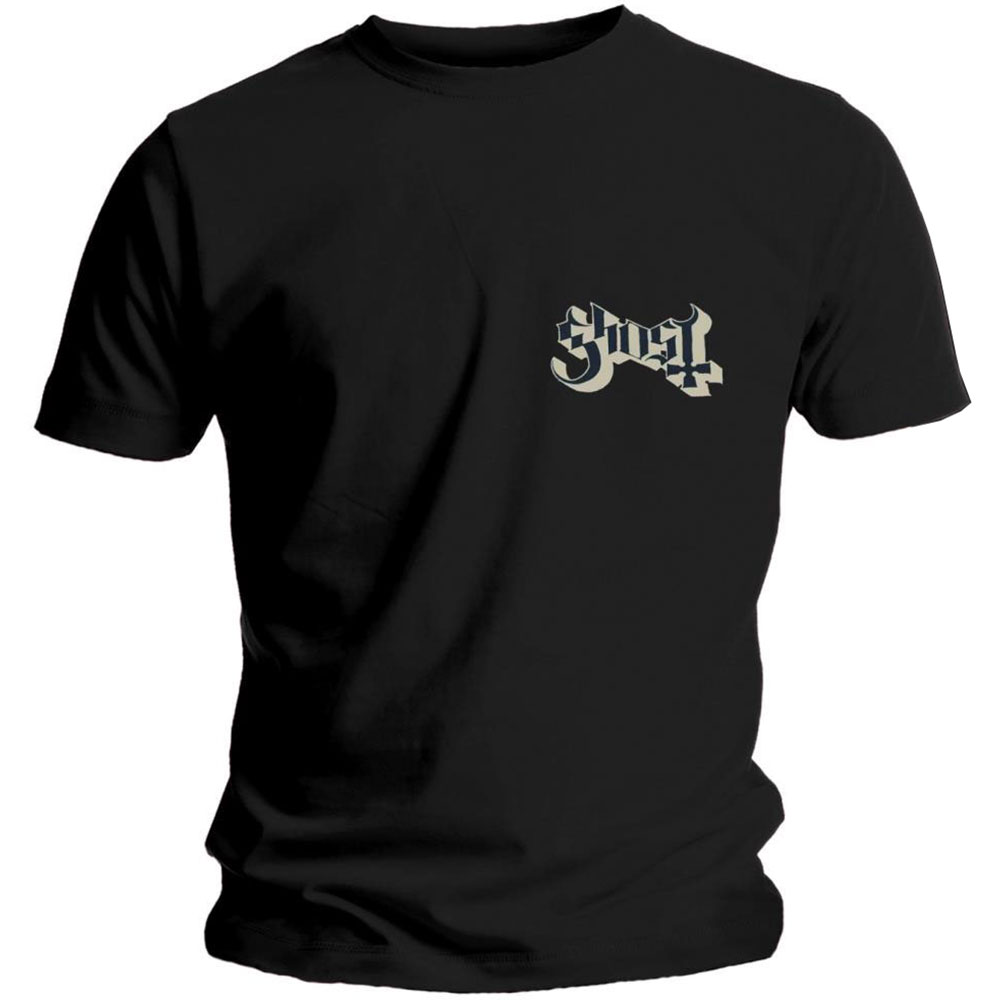 Tričko Ghost - Pocket Logo, Unisex,Čierna,XXL