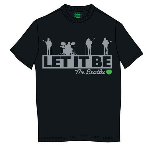 Tričko The Beatles - Rooftop, Unisex,Čierna,XL
