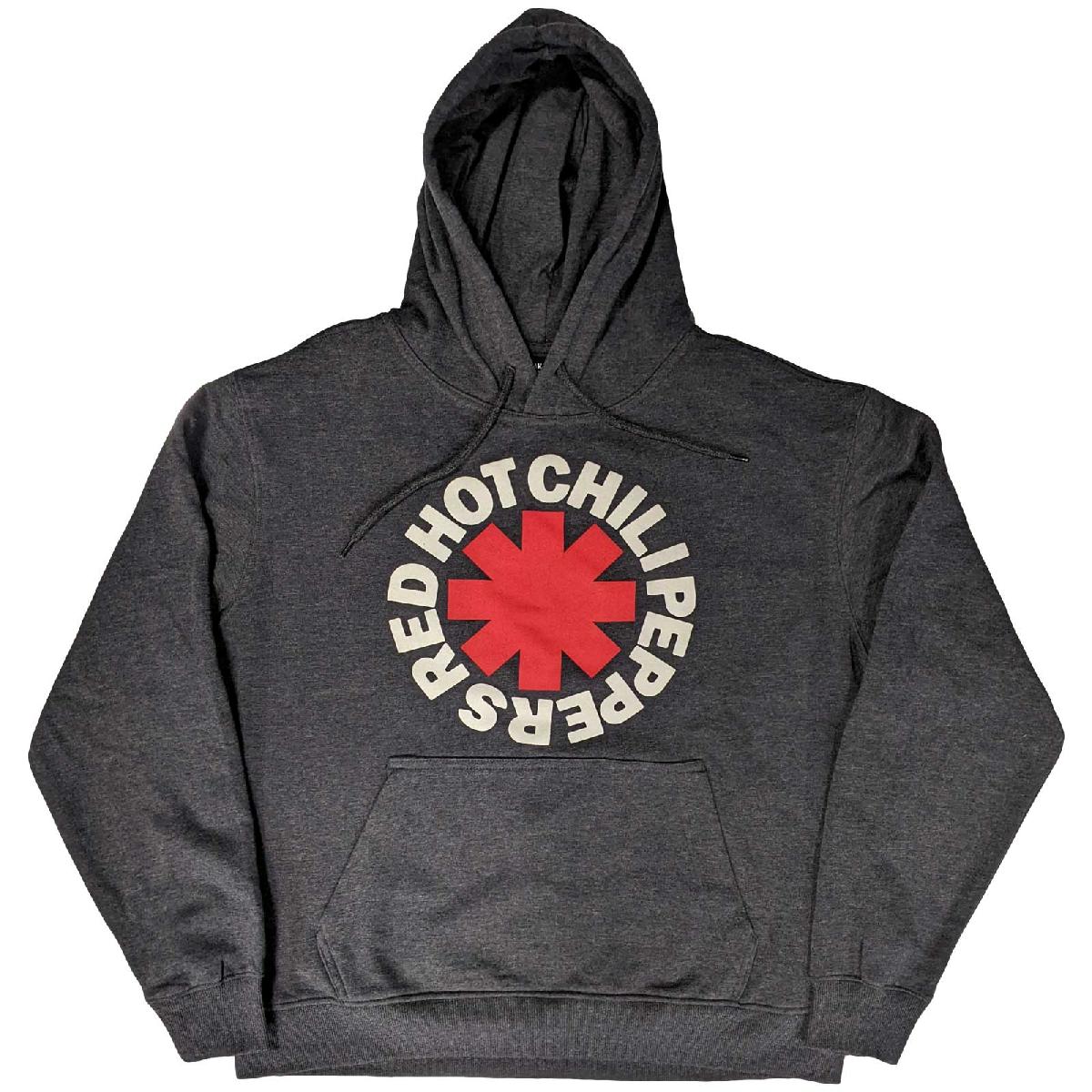 Mikina Red hot chili peppers - Classic Asterisk, Unisex,Šedá,XXL