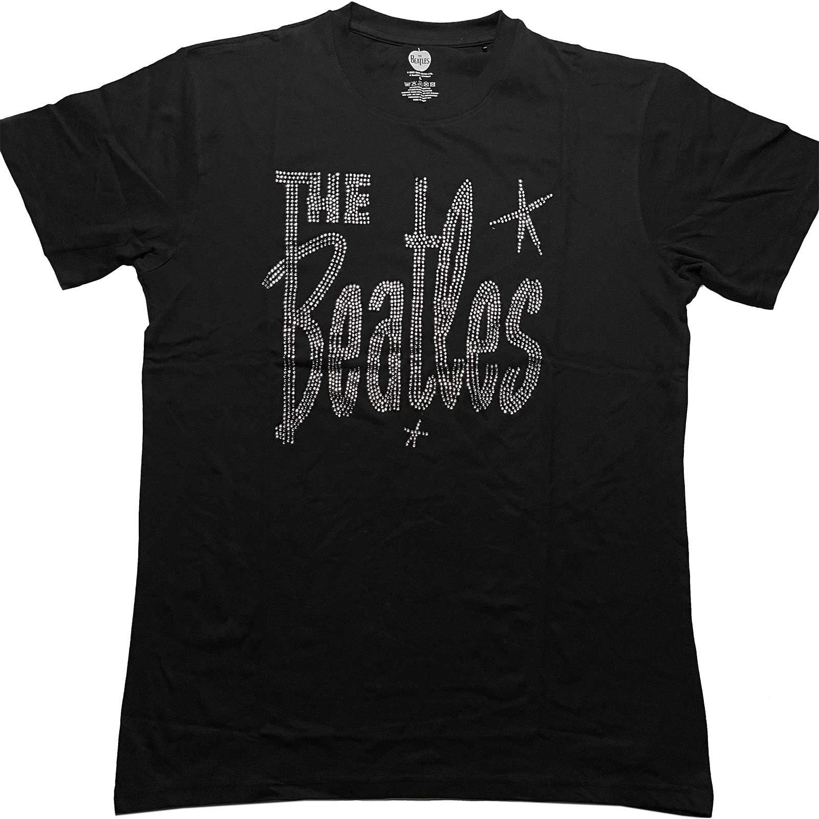 Tričko The Beatles - Retro Logo, Unisex,Čierna,XXL