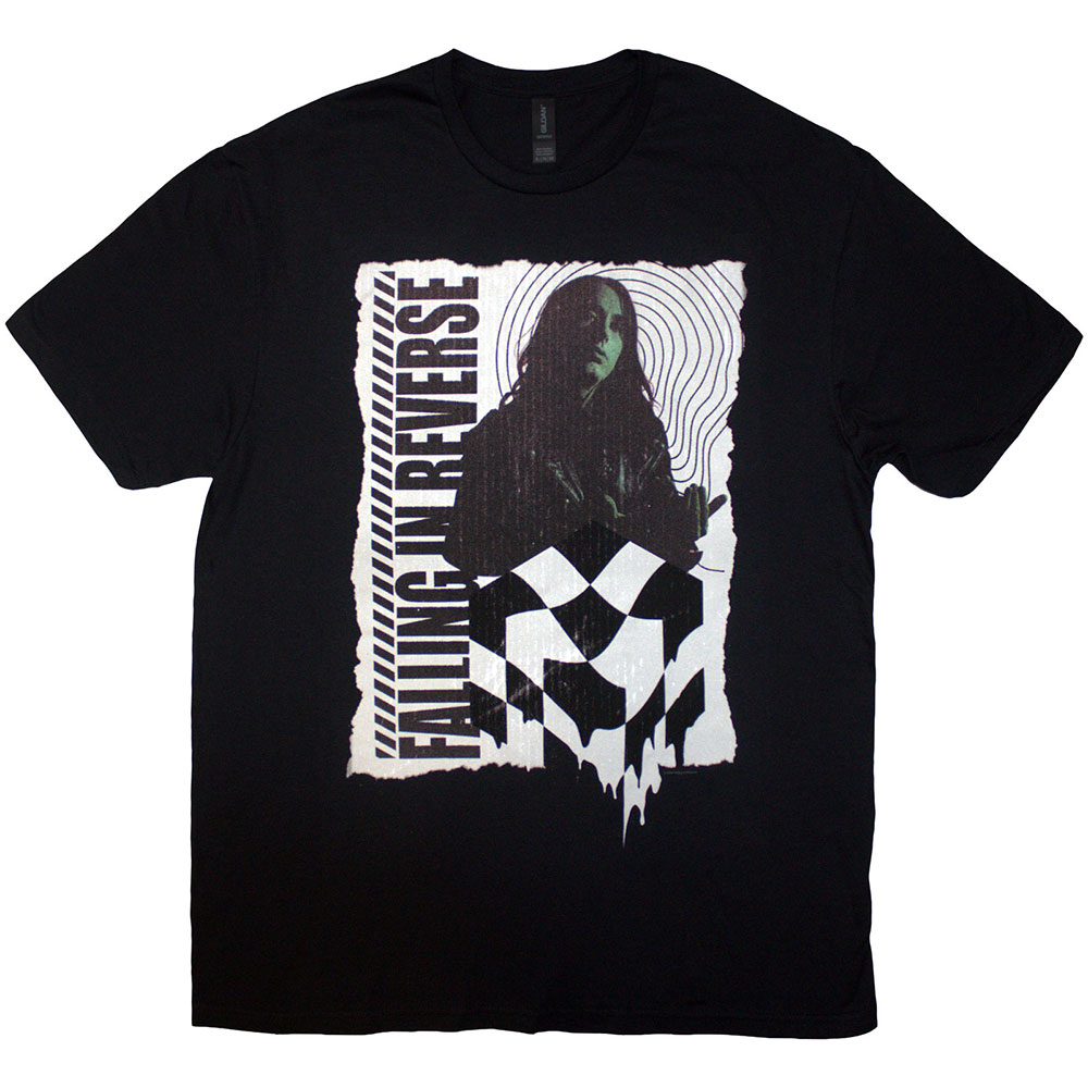 Tričko Falling In Reverse - 21 Chequered, Unisex,Čierna,XXL