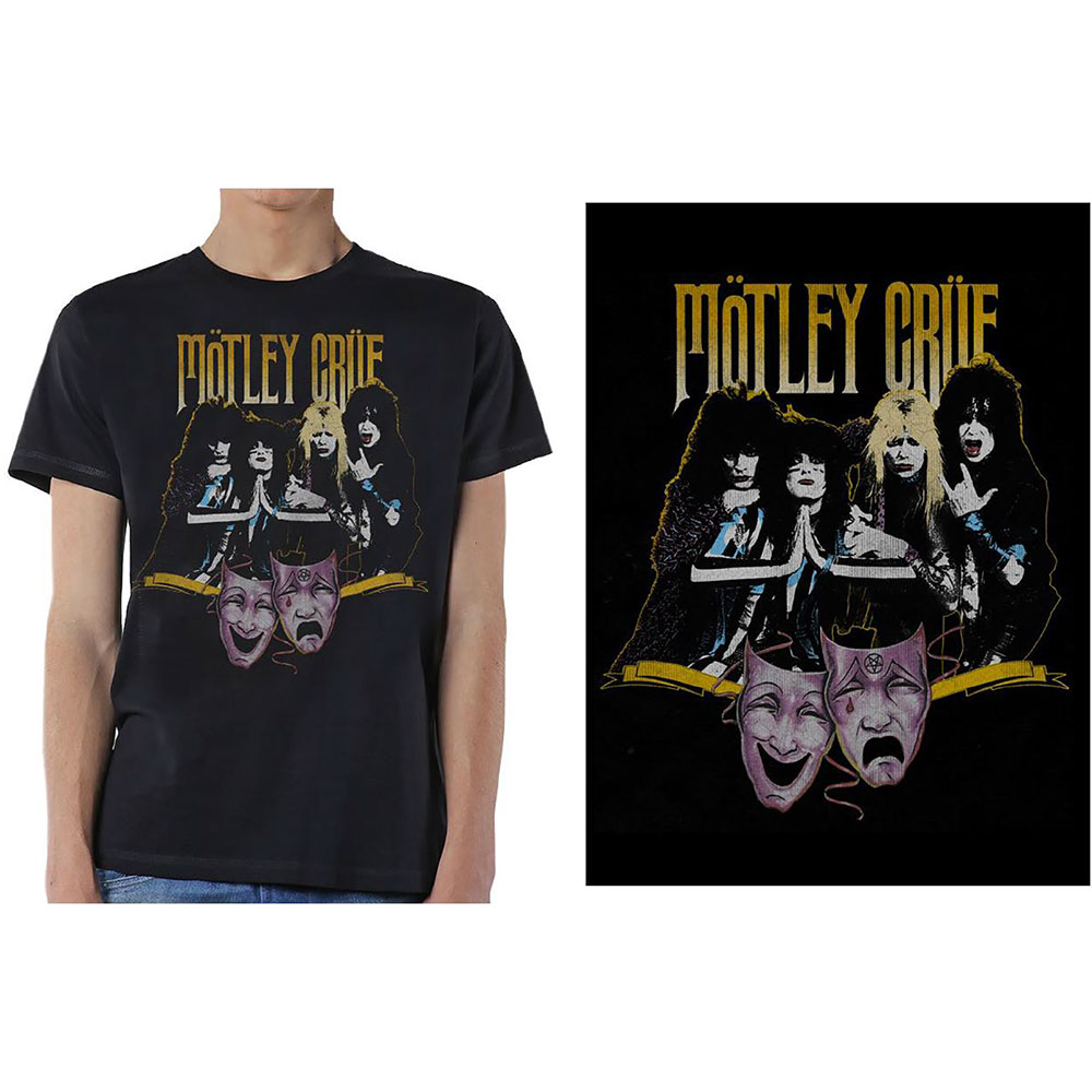 Tričko Motley Crue - Theatre Vintage, Unisex,Čierna,XXL