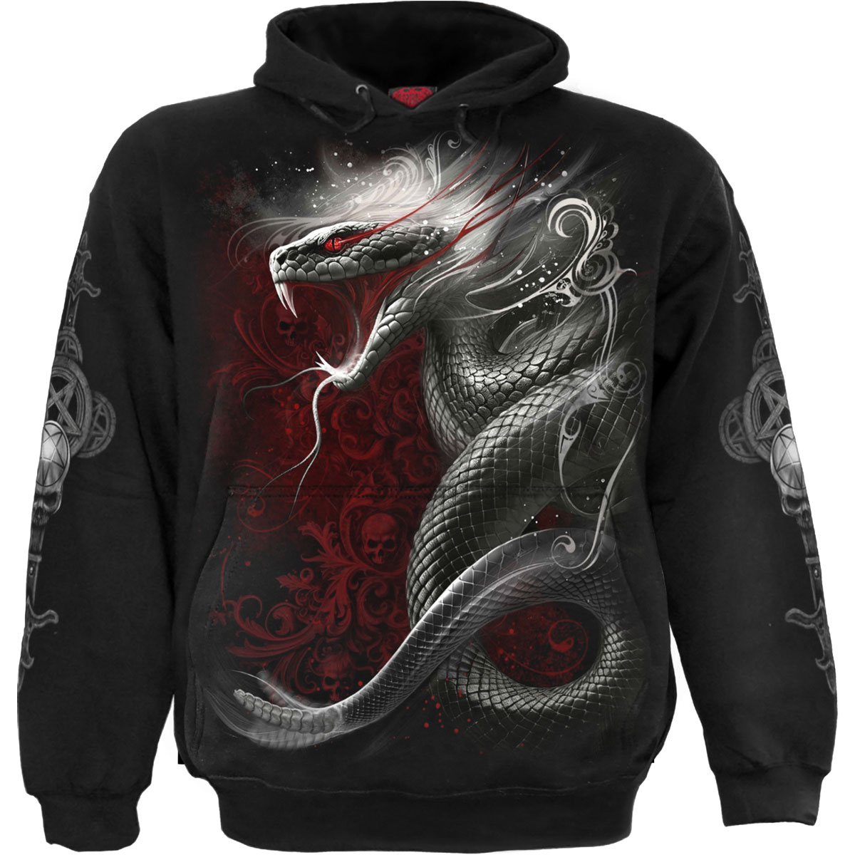 Mikina Spiral Stairs - Gothic Serpent, Unisex,Čierna,S