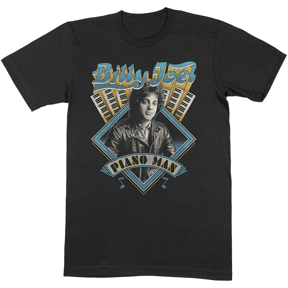 Tričko Billy Joel - Piano Man, Unisex,Čierna,XXL