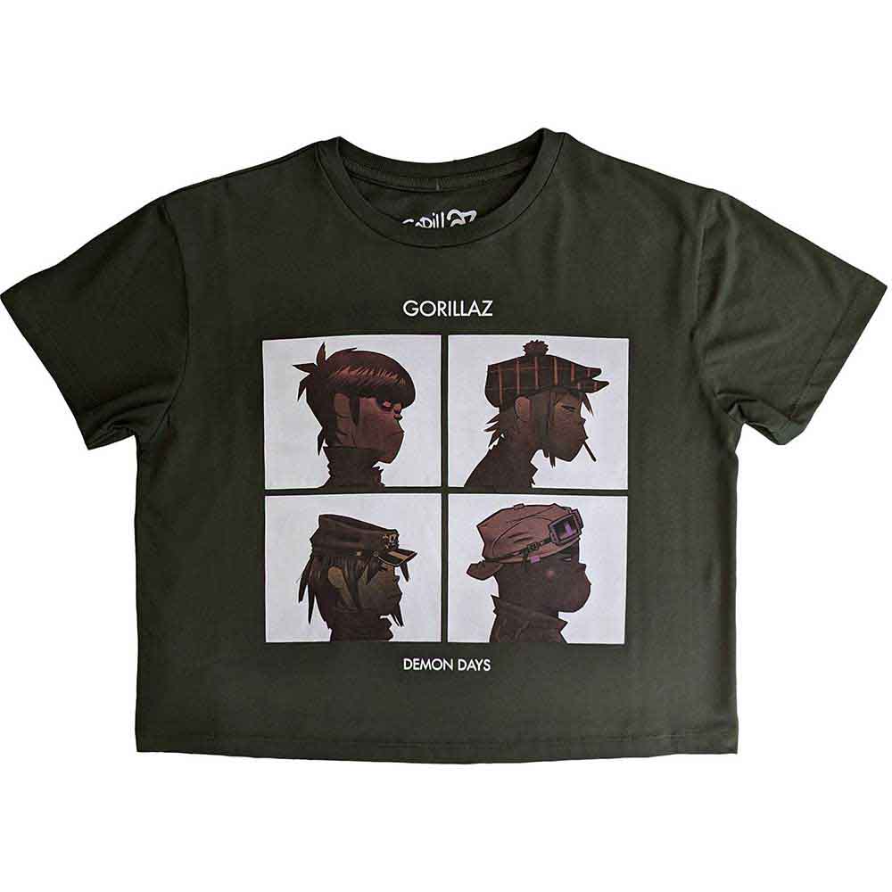 Tielko Gorillaz - Demon Days, Žena,Zelená,XXL