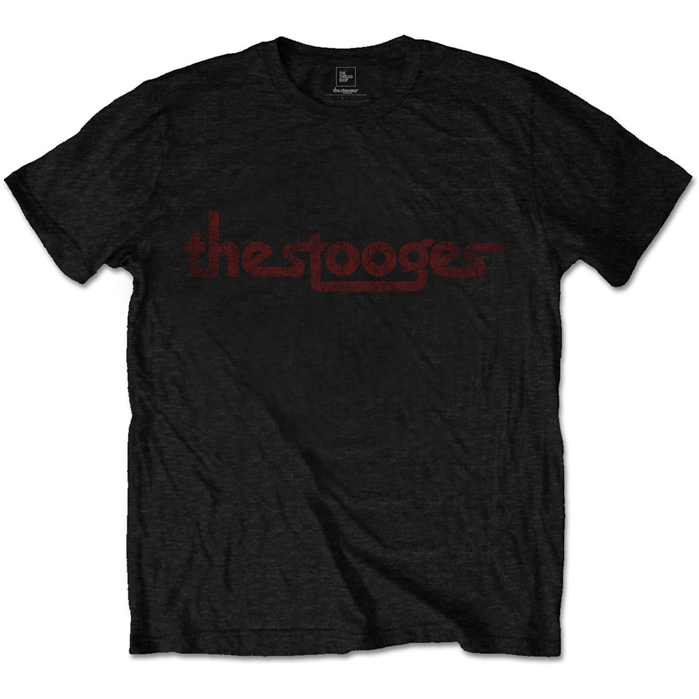 Tričko Iggy & The Stooges - Vintage Logo, Unisex,Čierna,XXL