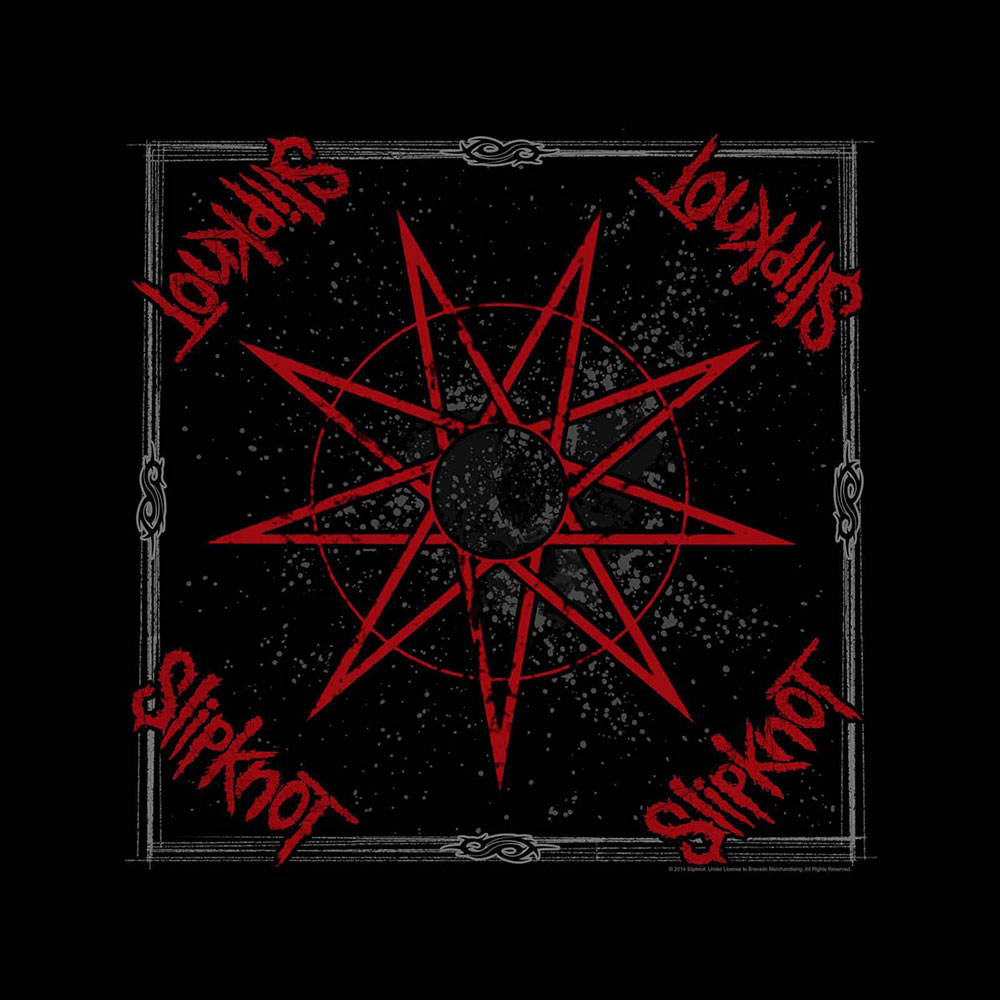 Šatka Slipknot - Nine Pointed Star, Unisex,Čierna,Univerzálna