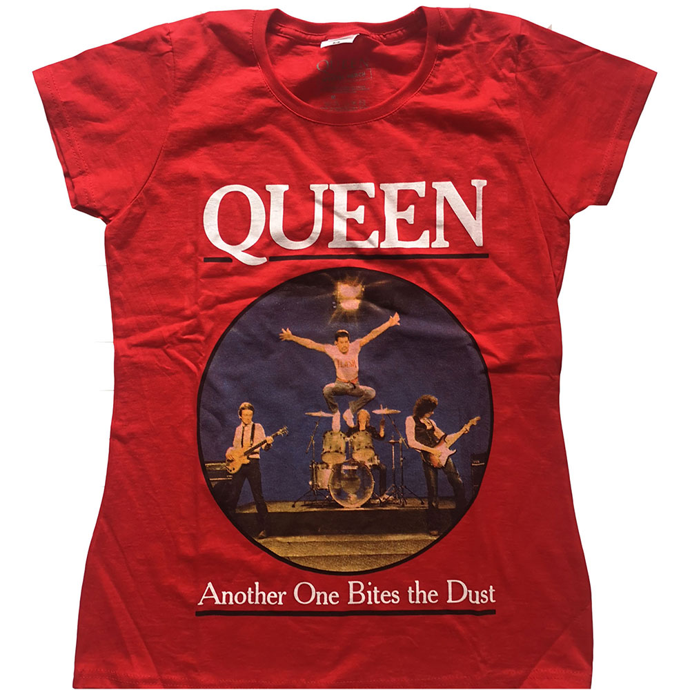Tričko Queen - One Bites The Dust, Žena,Červená,XXL