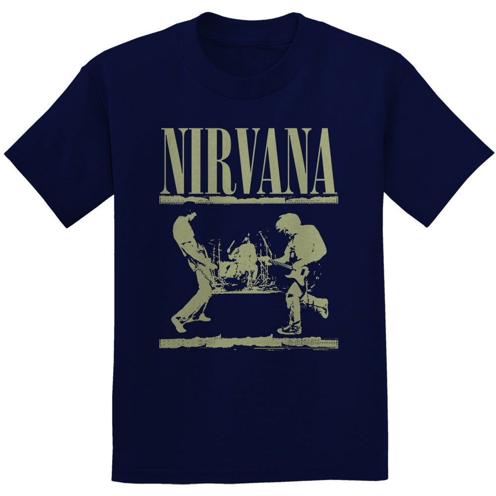 Tričko Nirvana - Stage, Unisex,Modrá,XXL